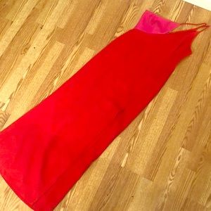 BCBGMaxazria Colorblock Evening Gown